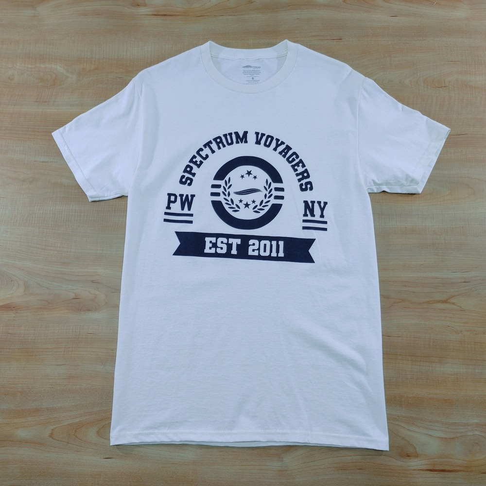 Spectrum Voyagers PW NY Est 2011 Graphic T Shirt White Size Small